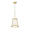 Z-Lite Lenyx Pendant Pendant, 1-Light, 10 In.W x 10 In.L x 20.25 In.H, Rubbed Brass/White 1935MP-RB - alternate 4